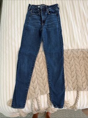 American Eagle Outfitters Indigo High-Rise Skinny Jeans